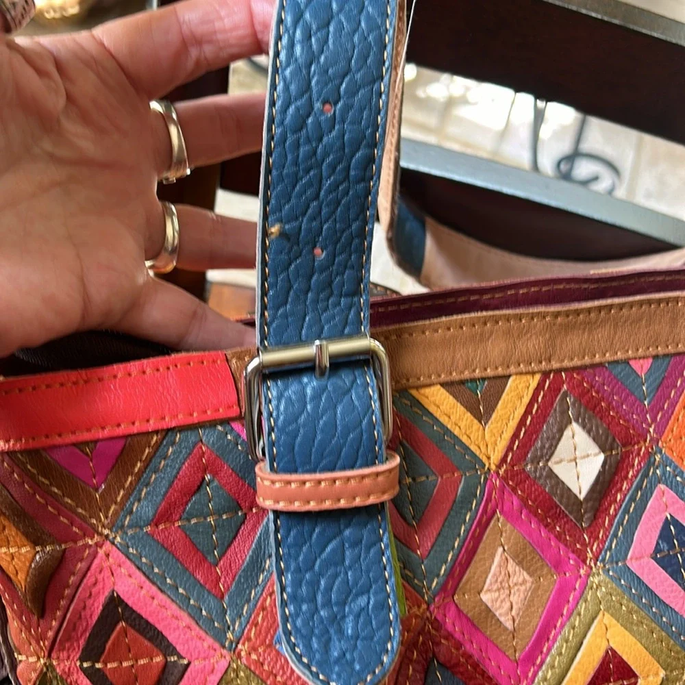 Awesome Ameri patchwork leather over size tote - Picture 6 of 14